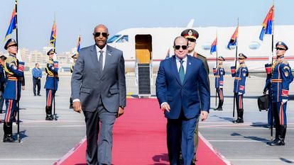Le président égyptien Abdel Fattah al-Sissi (à droite).