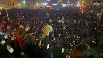 Manifestation à Tehran, Iran, le 10 janvier 2026.