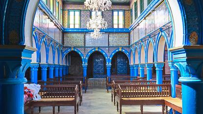 La synagogue de la Ghriba à Tunis.