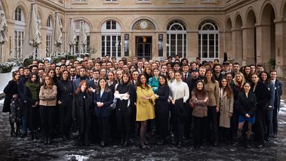 Cour d’honneur de l’Hôtel de la Marine, Paris, le 7 janvier 2026.