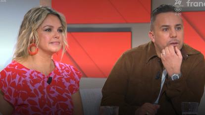 Séverine Ferrer et Faudel dans «C à vous».