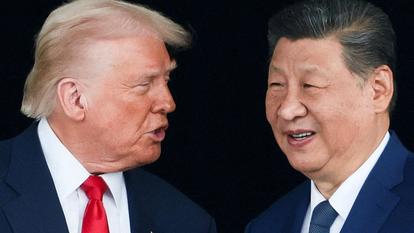 Donald Trump et Xi Jinping, le 30 octobre 2025, à Busan, Corée du Sud.