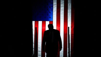 Le président américain Donald Trump dans le Michigan.