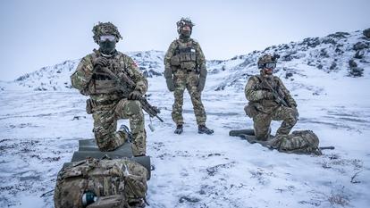 Des soldats danois au Groenland.