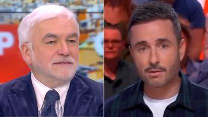 Pascal Praud dans «L’heure des pros» et Julien Bellver dans «Quotidien», en janvier 2026
