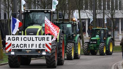 Manifestation d’agriculteurs à Strasbourg, le 20 janvier.