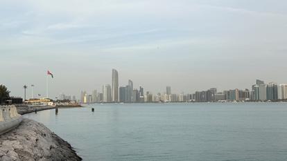 Abou Dhabi, où des responsables militaires russes, américains et ukrainiens devraient tenir des pourparlers, aux Émirats arabes unis, le 23 janvier 2026.