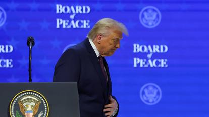 Donald Trump après son discours, le 22 janvier 2026 au Forum économique de Davos.
