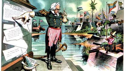 La doctrine de Monroe appliquée à l'Amérique latine sous certaines conditions Janvier 1903 Etats-Unis Washington, Bibliothèque du Congrès