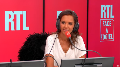 Karine Le Marchand dans «Face à Fogiel» sur RTL.