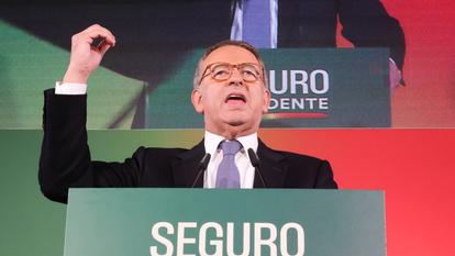 Antonio José Seguro, lors de sa campagne présidentielle, le 7 février 2026.