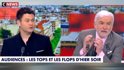 Kévin Vatant et Pascal Praud dans «L’heure des pros» sur CNews