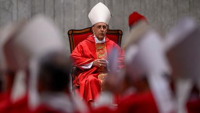 Le cardinal argentin, Mgr Victor Manuel Fernandez, l’ami personnel du pape François, à Rome, le 1er mai 2025.