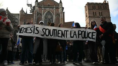 Une action de militantes du collectif à Toulouse, en janvier dernier.