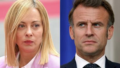 Giorgia Meloni et Emmanuel Macron.