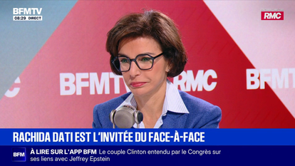 Rachida Dati dans «Face à face» sur BFMTV