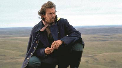 Kevin Costner, dans Danse avec les loups.