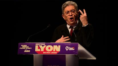 Jean-Luc Melenchon, le 26 février à Lyon.