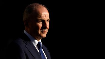 Le Premier ministre irlandais Micheal Martin à une réunion plénière du Conseil ministériel nord-sud, à Dublin, en Irlande, le 17 octobre 2025.