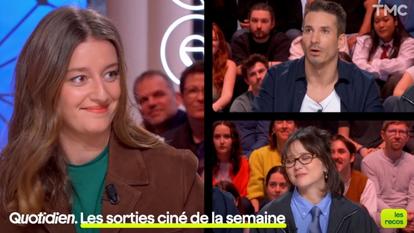 Ambre Chalumeau, Jérémy Ferrari et Laura Felpin dans «Quotidien» sur TMC.