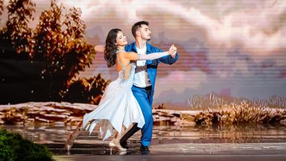 Julien Lieb et Elsa Bois dans «Danse avec les stars» sur TF1.