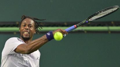 Gaël Monfils au Masters 1000 de tennis d’Indian Wells, le 4 mars 2026.