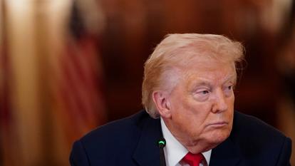 Le président américain Donald Trump à la Maison-Blanche à Washington, le 6 mars 2026.