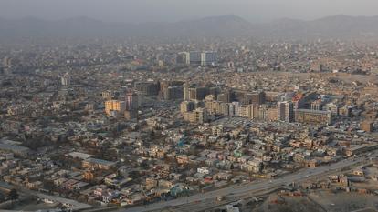 Une vue aérienne de Kaboul, capitale de l’Afghanistan, 1er janvier 2017.