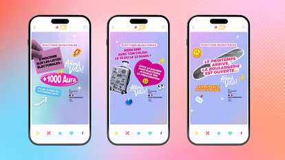 L’application de rencontre Tinder a diffusé plusieurs messages sur le scrutin.