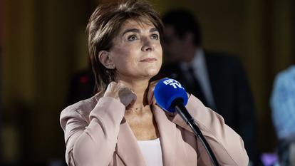 La candidate est annoncée comme la troisième force politique du scrutin.