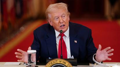 Le président américain Donald Trump à la Maison-Blanche à Washington, le 6 mars 2026.