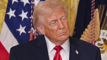 Le président américain Donald Trump le 12 mars 2026 à Washington, aux États-Unis.