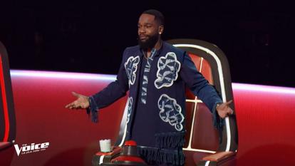 Tayc dans «The Voice» sur TF1.