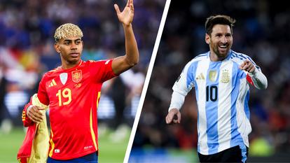 Lamine Yamal et Lionel Messi