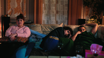 Liv Henneguier (Louise), Clara Bretheau (Charlie) et Théo Christine (Nelson).