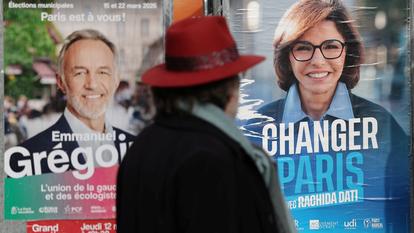 À Paris, Emmanuel Grégoire (PS) est arrivé en tête au premier tour, devant Rachida Dati (LR).
