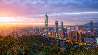 La ville de Taipei, à Taïwan.