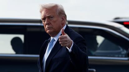 Le président américain Donald Trump à son arrivée à West Palm Beach, en Floride, le 20 mars 2026.