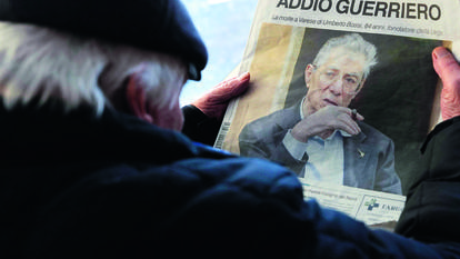 La mort d’Umberto Bossi dans la presse italienne.