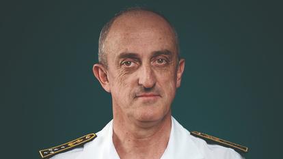 L'Amiral Nicolas Vaujour, officier de marine français. Amiral, chef d'état-major de la Marine nationale