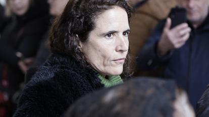 Mazarine Pingeot, en mars 2024. (Photo by STEPHANE DE SAKUTIN / AFP)