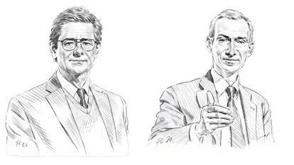 Nicolas Dufourcq et Nicolas Baverez.