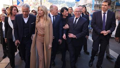Éric Ciotti, en marche vers la mairie de Nice, vendredi matin.