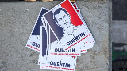 Images représentant Quentin Deranque, un jeune activiste identitaire battu à mort lors d’une violente agression par des activistes d’extrême gauche.