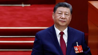 Le président chinois Xi Jinping assiste à la session de clôture du Congrès national du peuple (CNP) au Grand Palais du Peuple à Pékin, en Chine, le 12 mars 2026.