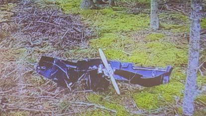 L’un des deux drones qui s’est crashé dimanche dans le sud de la Finlande.