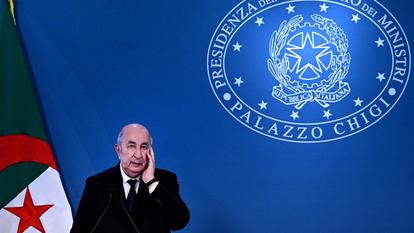 Abdelmadjid Tebboune, à Rome, le 23 juillet 2025.