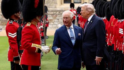 Le roi Charles III et Donald Trump, en septembre, au château de Windsor.