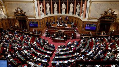 Hémicycle du Sénat lors d’un vote.
