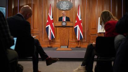 Le ministre de la Défense, John Healey, jeudi 9 avril 2026.